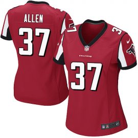 Nike Atlanta Falcons #37 Ricardo Allen Red Team Color Womens Stitched NFL Elite Jersey