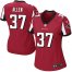 Nike Atlanta Falcons #37 Ricardo Allen Red Team Color Womens Stitched NFL Elite Jersey