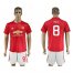 Manchester United #8 Mata Home League Soccer Club Jersey