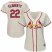 St.Louis Cardinals #22 Jack Flaherty Cream Alternate Womens Stitched MLB Jersey