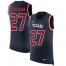 Nike Houston Texans #27 DOnta Foreman Navy Blue Team Color Mens Stitched NFL Limited Rush Tank Top Jersey