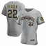 Milwaukee Brewers #22 Christian Yelich Mens Nike Gray Road 2020 Authentic Player MLB Jersey