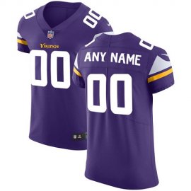 Nike Minnesota Vikings Customized Purple Team Color Stitched Vapor Untouchable Elite Mens NFL Jersey