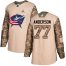 Adidas Columbus Blue Jackets #77 Josh Anderson Camo Authentic 2017 Veterans Day Stitched NHL Jersey