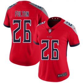 Nike Tennessee Titans #26 Kristian Fulton Red Womens Stitched NFL Limited Inverted Legend Jersey