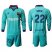 Barcelona #22 Vidal Third Long Sleeves Soccer Club Jersey