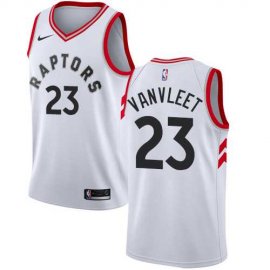 Mens Nike Toronto Raptors #23 Fred VanVleet White NBA Swingman Association Edition Jersey