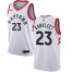 Mens Nike Toronto Raptors #23 Fred VanVleet White NBA Swingman Association Edition Jersey