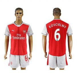 Arsenal #6 Koscielny Home Soccer Club Jersey