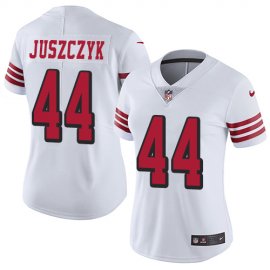 Nike San Francisco 49ers #44 Kyle Juszczyk White Rush Womens Stitched NFL Vapor Untouchable Limited Jersey