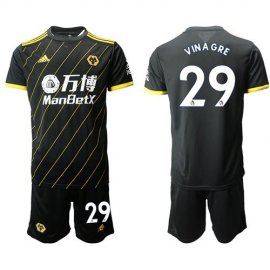 Wolves #29 Vinagre Away Soccer Club Jersey