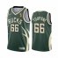 Nike Milwaukee Bucks #66 Axel Toupane Womens 2021 NBA Finals Champions Swingman Earned Edition Jersey Green Womens