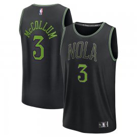 CJ McCollum New Orleans Pelicans Fanatics Branded Unisex 2023/24 Fast Break Jersey – Black – City Edition