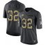 Nike Kansas City Chiefs #32 Marcus Allen Black Mens Stitched NFL Limited 2016 Salute to Service Jersey