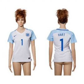Womens England #1 Hart Home Soccer Country Jersey