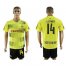 Dortmund #14 Leitner Home Soccer Club Jersey