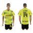 Dortmund #14 Leitner Home Soccer Club Jersey