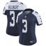 Nike Dallas Cowboys #3 Garrett Gilbert Navy Blue Thanksgiving Womens Stitched NFL Vapor Throwback Limited Jersey