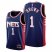 Brooklyn Brooklyn Nets #1 Bruce Brown Womens 2021-22 City Edition Throwback 90s Wordmark Navy NBA Jersey Womens
