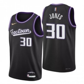 Sacramento Sacramento Kings #30 Damian Jones Mens Nike Black 2021/22 Swingman NBA Jersey – City Edition Mens