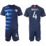 USA #4 Bradley Away Soccer Country Jersey