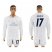 Real Madrid #17 Lucas V. Marine Environmental Protection Home Long Sleeves Soccer Club Jersey