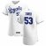 Kansas City Royals #53 Tyler Zuber Mens Nike White Home 2020 Authentic Player MLB Jersey