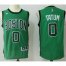 Boston Celtics #0 Jayson Tatum Green(Black No.) Alternate Stitched NBA Jersey