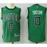 Boston Celtics #0 Jayson Tatum Green(Black No.) Alternate Stitched NBA Jersey