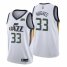 Nike Utah Jazz #33 Elijah Hughes White Mens 2021-22 NBA 75th Anniversary Diamond Swingman Jersey – Association Edition Mens