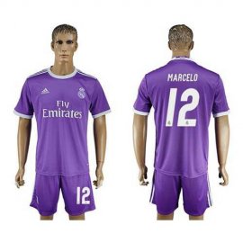 Real Madrid #12 Marcelo Away Soccer Club Jersey