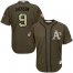 Oakland Athletics #9 Reggie Jackson Green Salute to Service Stitched Youth MLB Jersey