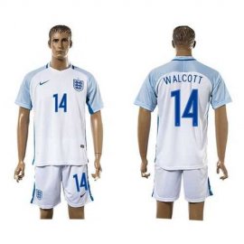 England #14 Walcott Home Soccer Country Jersey