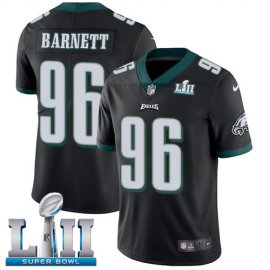 Nike Philadelphia Eagles #96 Derek Barnett Black Alternate Super Bowl LII Mens Stitched NFL Vapor Untouchable Limited Jersey