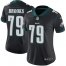 Nike Philadelphia Eagles #79 Brandon Brooks Black Alternate Womens Stitched NFL Vapor Untouchable Limited Jersey
