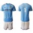 Manchester City #1 C.Bravo Home Soccer Club Jersey