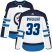 Adidas Winnipeg Jets #33 Dustin Byfuglien White Road Authentic Womens Stitched NHL Jersey