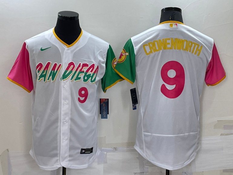 Padres 9 Jake Cronenworth White Nike 2022 City Connect Flexbase Jersey Padres 9 Jake Cronenworth White Nike 2022 City Connect Flexbase Jersey