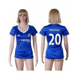 Womens Chelsea #20 Miazga Home Soccer Club Jersey