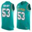 Nike Miami Dolphins #53 Kyle Van Noy Aqua Green Team Color Mens Stitched NFL Limited Tank Top Jersey