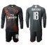 AC Milan #18 Montolivo Third Long Sleeves Soccer Club Jersey