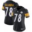 Nike Pittsburgh Steelers #78 Alejandro Villanueva Black Team Color Womens Stitched NFL Vapor Untouchable Limited Jersey