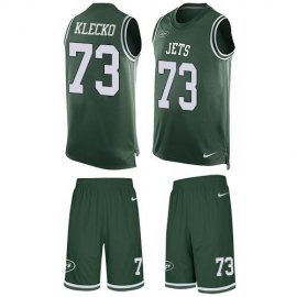 Nike New York Jets #73 Joe Klecko Green Team Color Mens Stitched NFL Limited Tank Top Suit Jersey