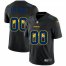 Los Angeles Chargers Custom Mens Nike Team Logo Dual Overlap Limited NFL Jersey Black