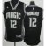 Revolution 30 Orlando Magic 12 Dwight Howard Black and White Fashion Swingman Jersey Cheap