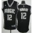 Revolution 30 Orlando Magic 12 Dwight Howard Black and White Fashion Swingman Jersey Cheap