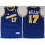 Golden State Warriors 17 Chris Mullin Blue Soul Throwback M&N NBA Jerseys Cheap