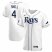 Tampa Bay Rays #4 Blake Snell Mens Nike White Home 2020 World Series Bound Authentic Player MLB Jersey