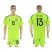 Spain #13 De Gea Shiny Green Goalkeeper Soccer Country Jersey