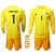 Argentina #1 Caballero Yellow Long Sleeves Goalkeeper Kid Soccer Country Jersey